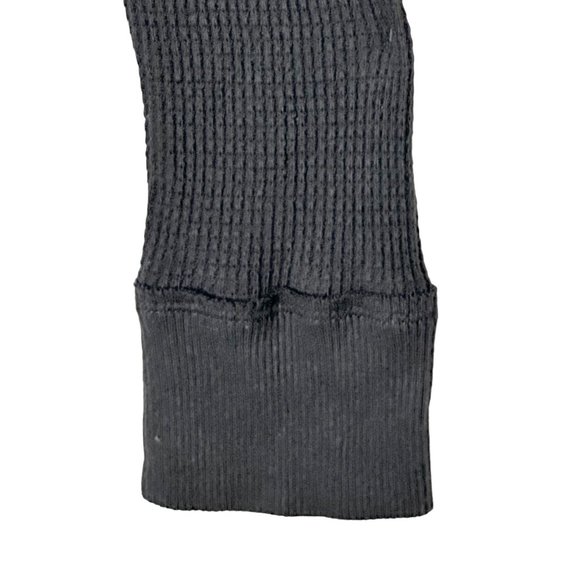 We The Free/Free People Waffle Weave Black L/S Top - Size L - NWT - Picture 4 of 8